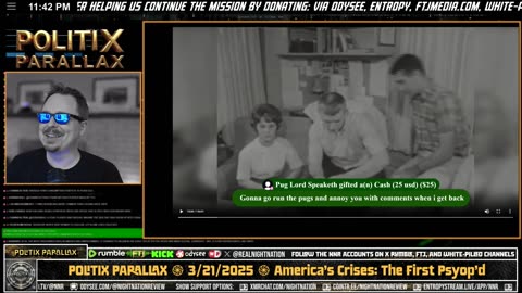 POLITIX PARALLAX ֍ 3/21/2025 ֍ America's Crises: The First Psyop'd Generation