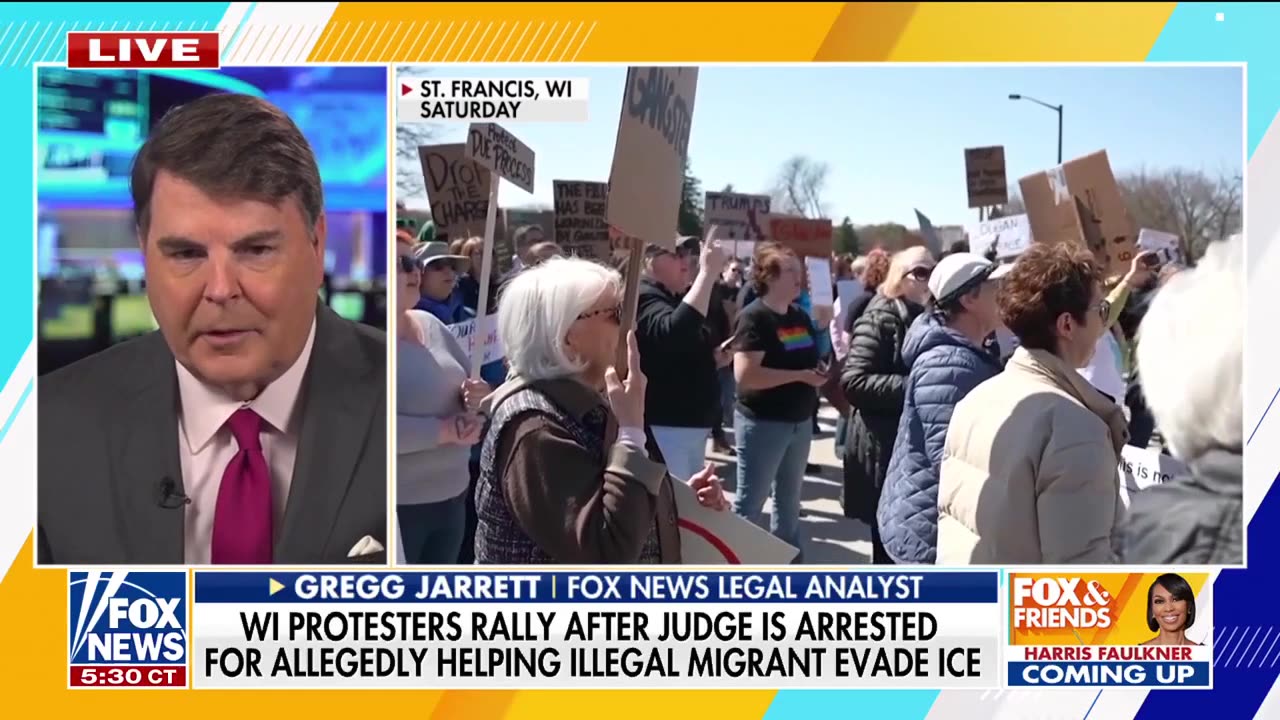Gregg Jarrett rips 'oblivious and obtuse' WI protesters for backing arrested judge