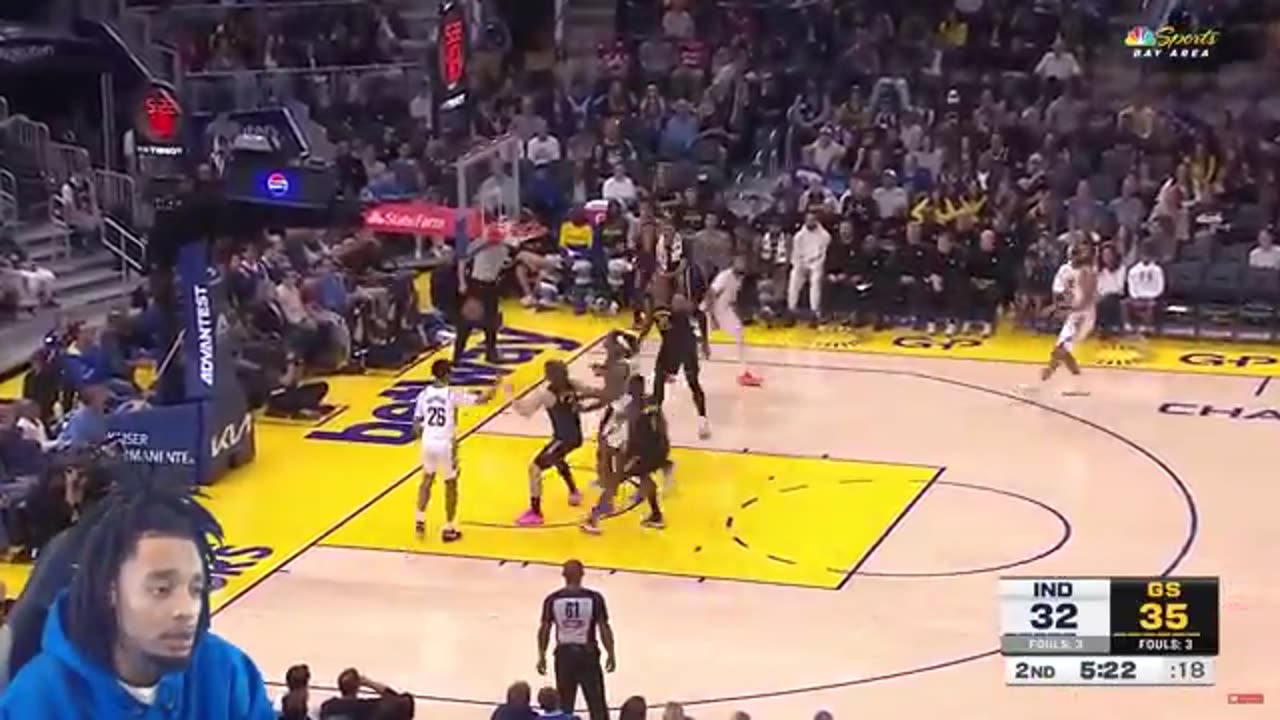 Flight reacts to Indiana Pacers at the Golden State Warriors highlights reaction