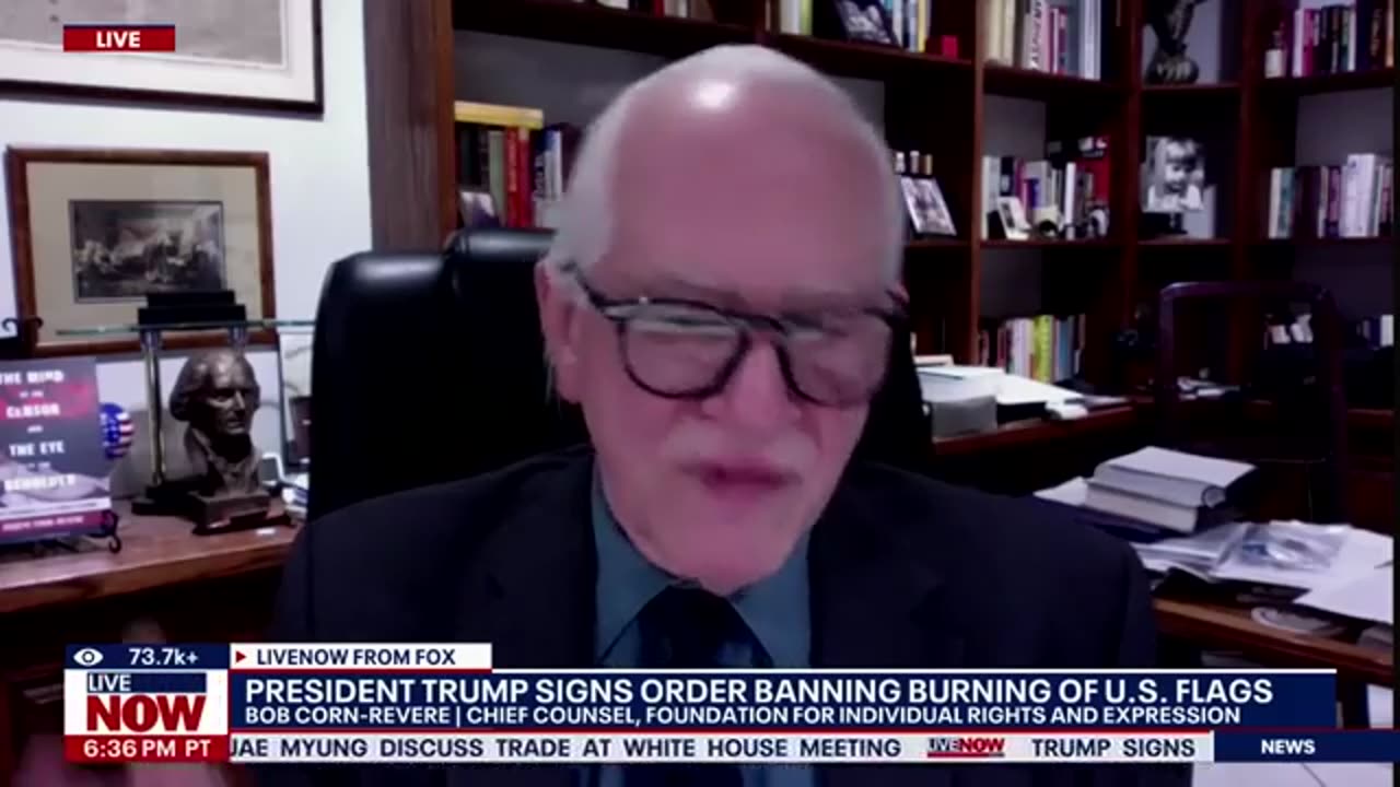 President Trump signs executive order on flag burning