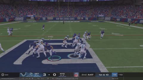 Madden 25 Preseason game 1 Giants vs Lions