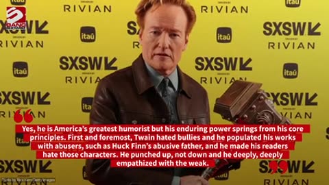 Conan O'Brien condemns 'bullies' as he receives Mark Twain Prize