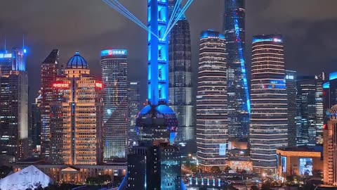 Shanghai City Light Shows 2025.