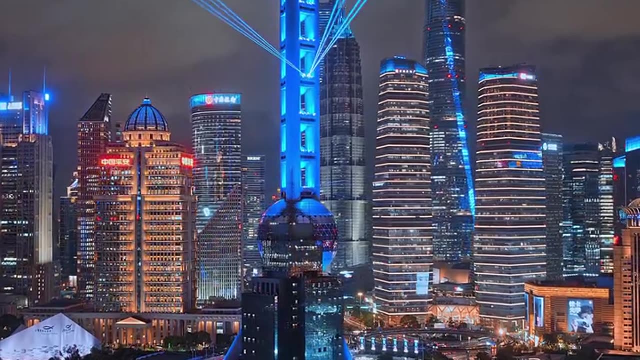 Shanghai City Light Shows 2025.