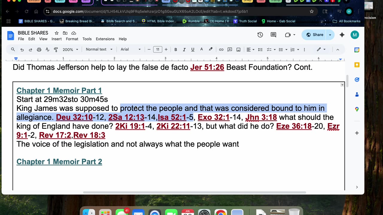 7/30/25 Did Thomas Jefferson help to lay the false de facto Jer 51:26 Beast Foundation? Cont.