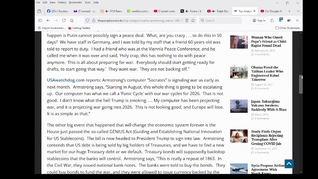Top Analyst Martin Armstrong Warns: “100% Chance of Nuclear War”