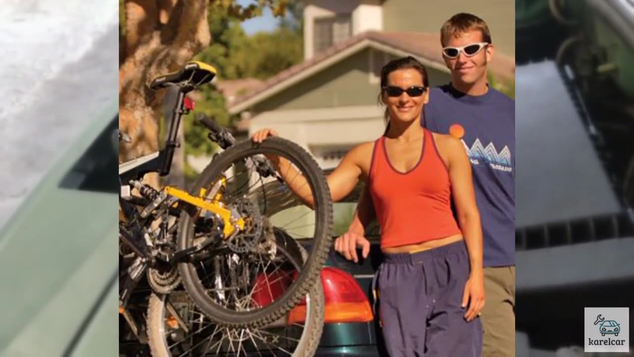 Allen Sports Deluxe 2-Bike Trunk Mount Rack, Model 102DB, Black/ Silver, 23 x 1