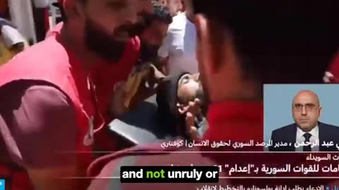 Syrian government committing 'war crimes & executions in Sweida'