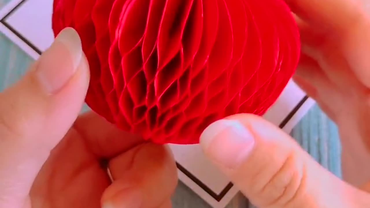 Making DIY Apple using colored paper Art and Craft