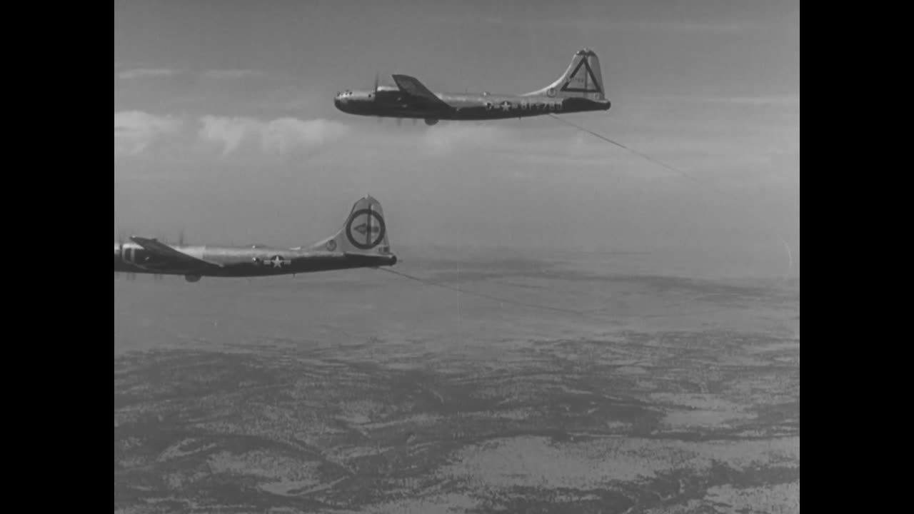 B-50 BOMBER COMPLET... - B-50 BOMBER COMPLETES 1ST NONSTOP ROUND-THE-WORLD FLIGHT AIR - 111-adc-7400