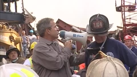 Remarks from Ground Zero September 14, 2001