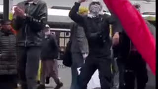 Pro-Hamas crowd in Manchester is celebrating the Bondi Beach Hanukkah massacre