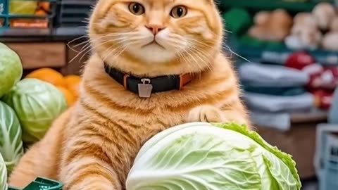 Hilarious Cat Tries to Buy Cabbages for Cock Food - You Won't Believe What Happens!