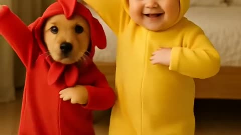 Chicken banana battle dance