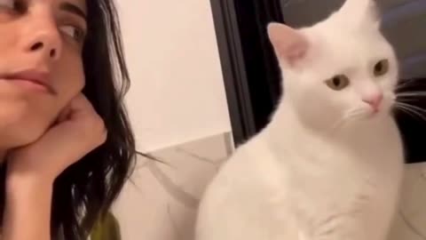 When your cat becomes your therapist 🐱💬💕