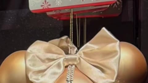 Disney Parks Mickey Mouse Icon Gold Color Embellished Glass Ornament #shorts
