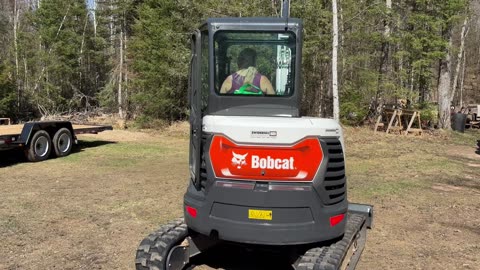Nana Boomer is driving the Excavator.