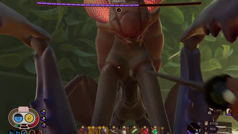 Mantis boss fight grounded