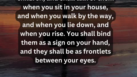Journey of faith and spiritual growth Deuteronomy 6:6-8 Daily Bible Verse