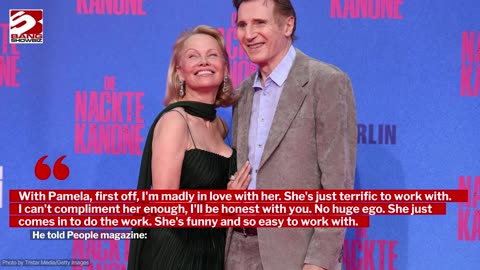 Jamie Lee Curtis has tearfully praised Liam Neeson and Pamela Anderson