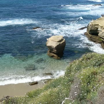 Sunny Ocean Beach Vibes #beach #waves - San Diego California - #shorts NATURE