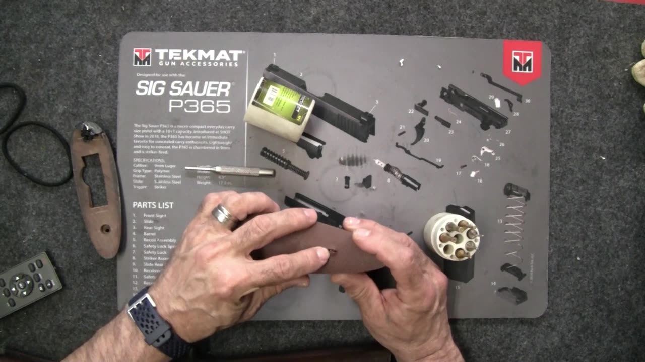 How to Grind A Recoil Pad With the Miles Gilbert Jig from Wheeler Engineering