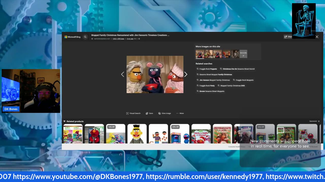 Old School Christmas cartoons/puppet stream