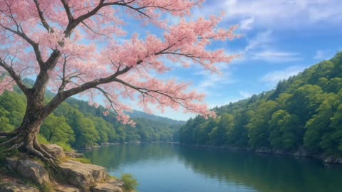 Cherry Blossom Above the Silent River #JapaneseMusic