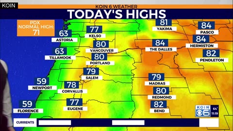 Cooler, cloudier, rainy end to Memorial weekend in Portland