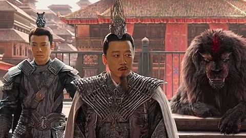 three warriors fighting each other