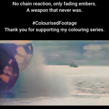 Failed British Explosive Cart Test #ColourisedHistory