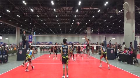 2025 AAU Boys National Volleyball Championships Riptide vs 18 Black