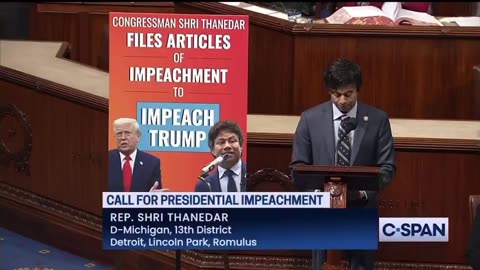 Rep. Shri Thanedar Pushes For Floor Vote On Trump Impeachment Despite Pushback From Democrats
