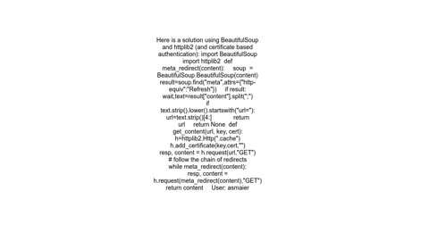 how to follow meta refreshes in Python