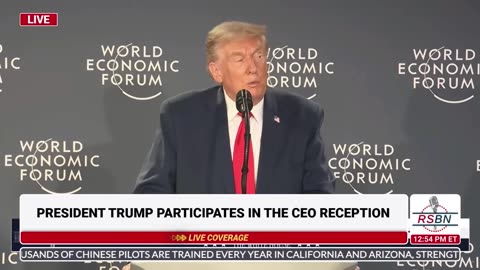 REPLAY: President Trump Wraps up Day One in Switzerland by Speaking at a CEO Reception - 01/21/26