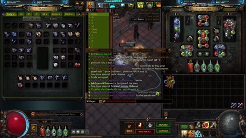 Early day of fishing now time to farm Poison Holy Relic Necro