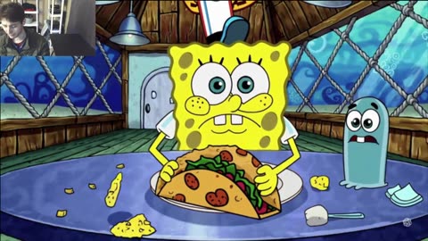 Outtake #3102 Of SpongeBob SquarePants Attempts The Taco Eating Challenge Fake Funny Parody Animated