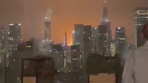 New Video: Iran use Multiple Ballistic missiles and hit Tel Aviv, Israel