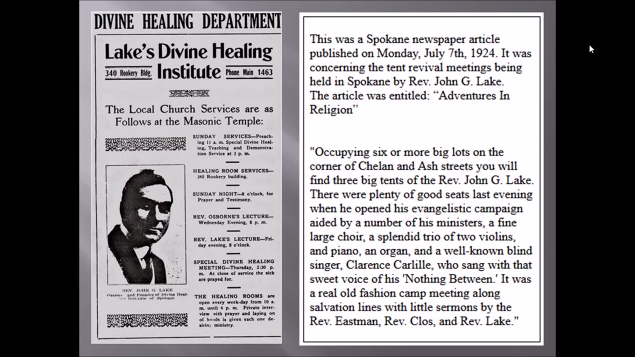 John G. Lake Evolution of Christian Consciousness 1920