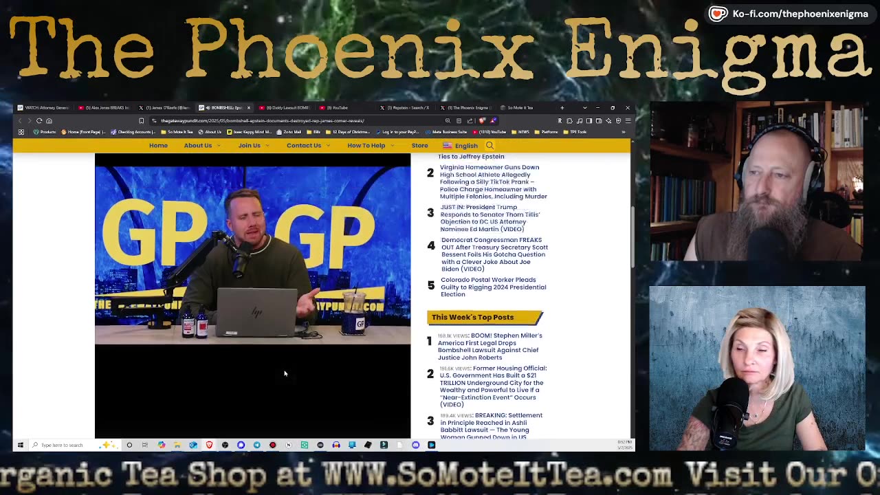 TPE Live - 5-7-25 - James O'Keefe & Epstein Files - News & Fresh Hell