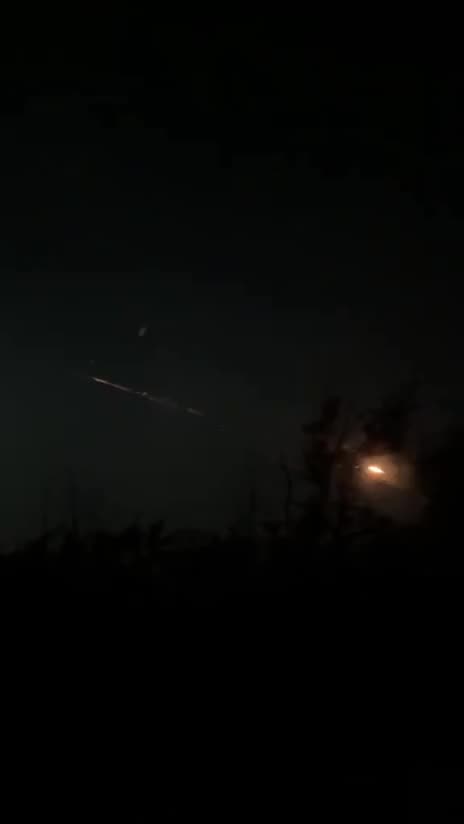Ukrainian Grad Launcher Firing on Russian Positions Overnight