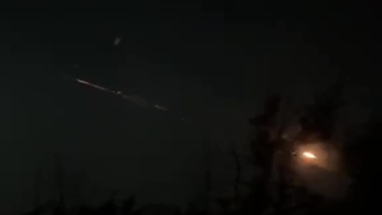 Ukrainian Grad Launcher Firing on Russian Positions Overnight