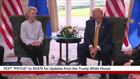 President Trump Meets with the President of the European Commission