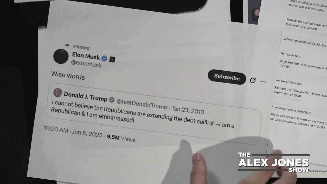 BREAKING VIDEO: Feud Between Trump & Musk Over Big Beautiful Bill Intensifies