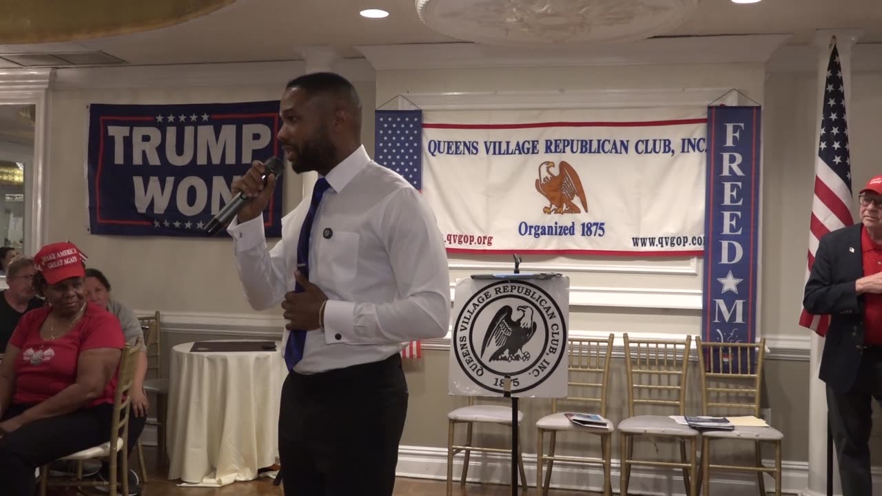 Henry Ike, candidate for Queens Boro President speaks at June QVRC Meeting
