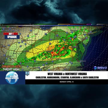 ⚠️ Convective Outlook Day 1 UPGRADE: Threat High! 4/14/25 #shorts #weatherupdate