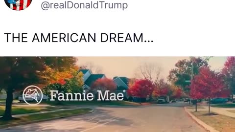 President Trump posted this about restoring the AMERICAN DREAM