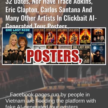 Fact Check: Phil Collins Did NOT Announce A 2026 World Tour With 32 Dates, Nor Have Other Artists