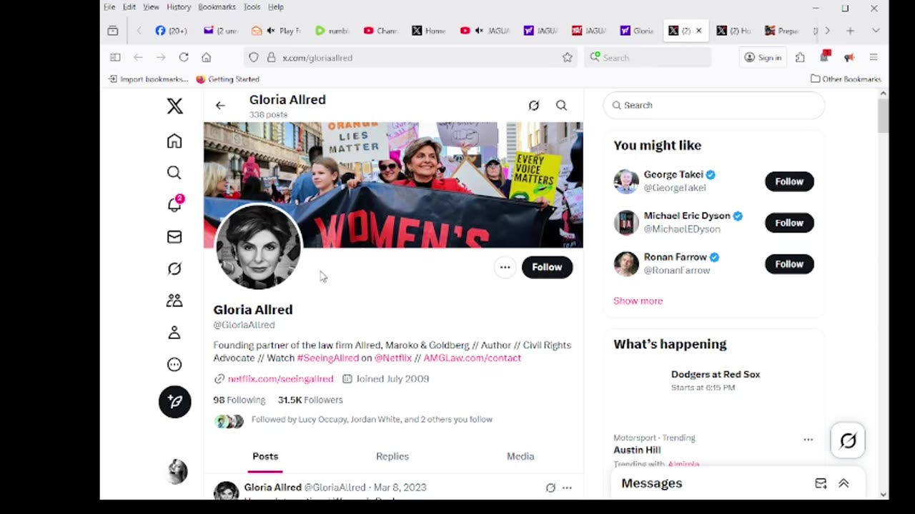 reported #jaguarwright to Gloria Allred