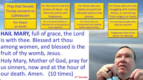 Mary's Daily Live Holy Rosary Prayer at 8:00 p.m. EDT 06/25/2025